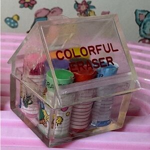 Vintage Showa Retro Colorful Erasers From Japan!!!